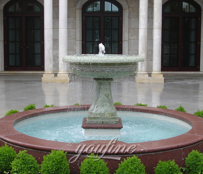 Small Tiered marble stone water home fountain for sale