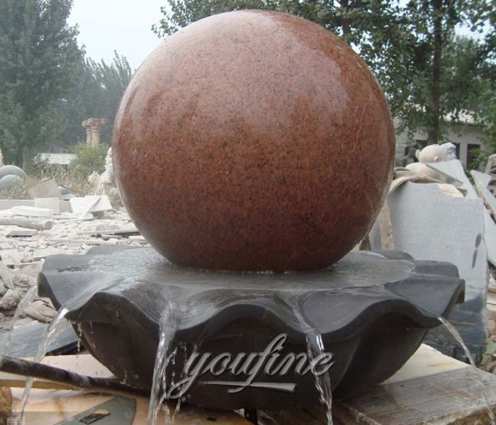 Outdoor classical rotating ball water fountains design for sale